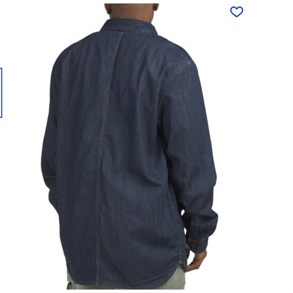 NEW CARHARTT Big And Tall Denim Shirt Jacket in Glacier for men 925 5m3 - Picture 4 of 6